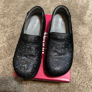 Alegria Kel-674W Shard Oh Yay Metallic
Leather Clogs Loafers Women's 39W